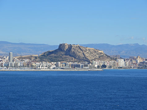 Mount Benacantil in Alicante Spain