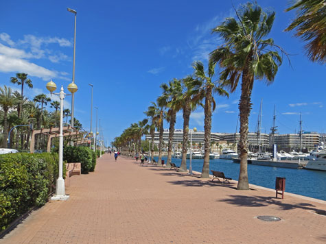 Seaside Promenade in Alicante Spain