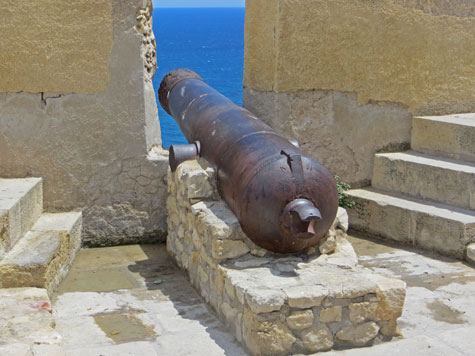 Historic Cannon at the Alicante Castle
